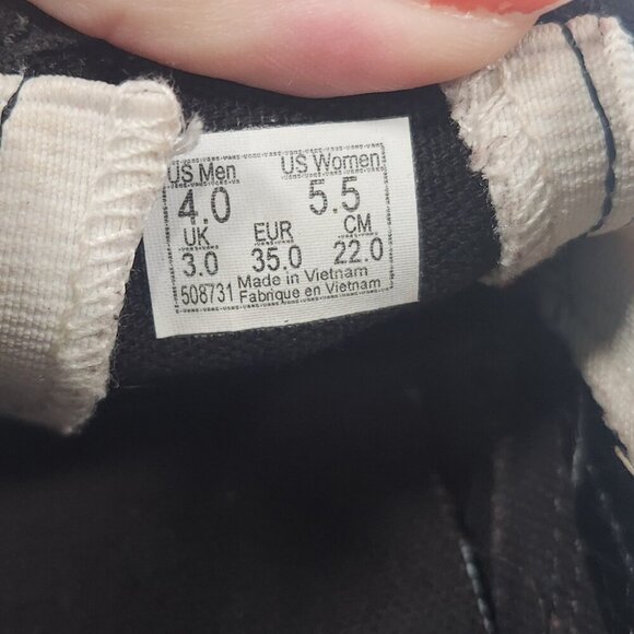 Vans Black Sequin and Checkered Slip-On Sneakers 5.5 - Picture 4 of 5